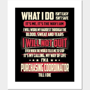 Purchasing Coordinator What i Do Posters and Art